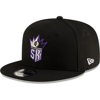 Μαύρο Καπέλο Snapback 9FIFTY Classic των Sacramento Kings NBA από την New Era