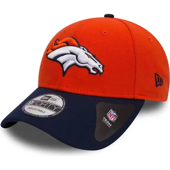 Νέα Εποχή Καμπυλωτή Περίγραμμα 9FORTY The League Denver Broncos NFL Πορτοκαλί και Σκούρο Μπλε Ρυθμιζόμενο Καπέλο