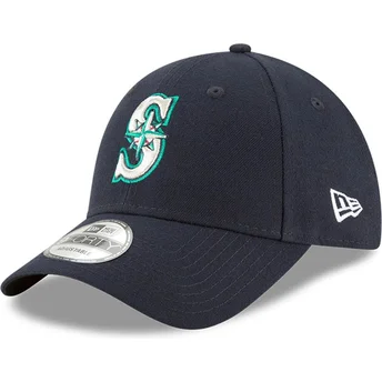 Νέα Εποχή Καμπύλη Περίμετρος 9FORTY The League Seattle Mariners MLB Ναυτικό Μπλε Ρυθμιζόμενο Καπέλο