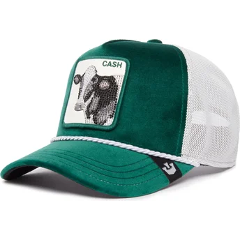 Καπέλο τράκερ πράσινο και λευκό αγελάδα Cash Emerald Cow The Farm Jewel Tones από την Goorin Bros.