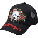 trucker-skull-rose-ed-hardy