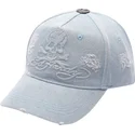 gorra-curva-azul-ajustable-denim-embossed-skull-de-ed-hardy