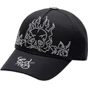 gorra-curva-negra-ajustable-flaming-skull-de-ed-hardy