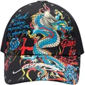 gorra-curva-negra-ajustable-blue-dragon-de-ed-hardy