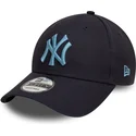 gorra-curva-azul-marino-ajustable-con-logo-azul-9forty-league-essential-de-new-york-yankees-mlb-de-new-era