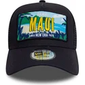 gorra-trucker-azul-marino-9forty-a-frame-license-plate-de-maui-ciudades-y-playas-de-new-era