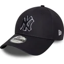 gorra-curva-azul-marino-ajustable-con-logo-azul-marino-9forty-outline-de-new-york-yankees-mlb-de-new-era