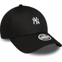 gorra-curva-negra-ajustable-para-mujer-9forty-mini-logo-de-new-york-yankees-mlb-de-new-era