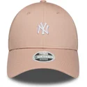 gorra-curva-rosa-ajustable-para-mujer-9forty-mini-logo-de-new-york-yankees-mlb-de-new-era