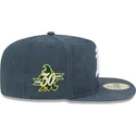 gorra-plana-verde-ajustada-59fifty-a-frame-championship-side-flag-de-oakland-athletics-mlb-de-new-era