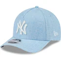 gorra-curva-azul-claro-snapback-9forty-m-crown-a-frame-cotton-weave-de-new-york-yankees-mlb-de-new-era