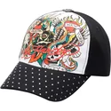 gorra-curva-blanca-y-negra-ajustable-true-til-death-de-ed-hardy