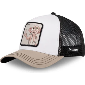 Καπέλο τράκερ λευκό, μαύρο και μπεζ Dobby DOB1 Harry Potter από Capslab