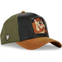 gorra-curva-negra-verde-y-marron-snapback-diablo-de-tasmania-loo10-taz-looney-tunes-de-capslab