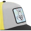 gorra-curva-gris-amarilla-y-negra-snapback-bugs-bunny-loo11-bep1-looney-tunes-de-capslab