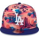 gorra-plana-multicolor-snapback-9fifty-printed-spring-training-fan-pack-2025-de-los-angeles-dodgers-mlb-de-new-era