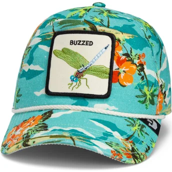 Μπλε καπέλο με καμπυλωτό γείσο snapback λιβελούλα Buzzed Happy Hour Salty Rim The Farm της Goorin Bros.