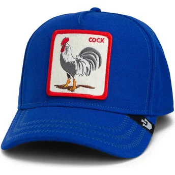 Μπλε στρογγυλεμένο καπέλο snapback με τον Πετεινό Cock Rooster Field 100 The Farm από την Goorin Bros.