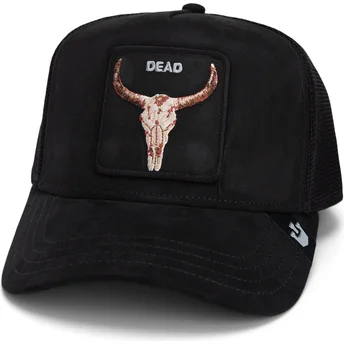 Μαύρο trucker καπέλο με εικόνα βοδιού Dead The Suede Skull Global Core Micro Suede The Farm από την Goorin Bros.