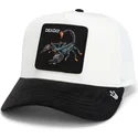 gorra-trucker-beige-y-negra-escorpion-deadly-the-suede-scorpion-global-core-micro-suede-the-farm-de-goorin-bros