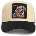 gorra-trucker-beige-y-negra-foca-the-slick-seal-fab-farm-de-goorin-bros