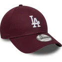 gorra-curva-granate-ajustable-9forty-colour-pack-de-los-angeles-dodgers-mlb-de-new-era