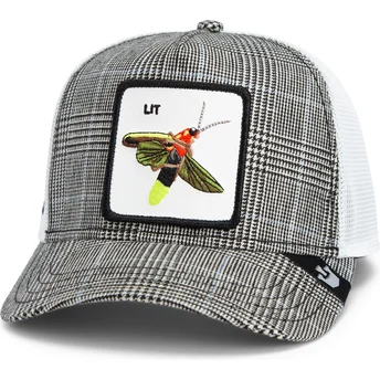Goorin Bros. Lit Firefly Luxury Moon The Farm Black and White Trucker Hat