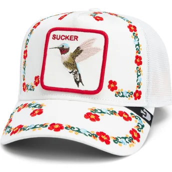 Goorin Bros. Hummingbird Sucker Necessary Nectar Flora Fauna The Farm White Trucker Hat