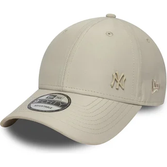 Ρυθμιζόμενο μπεζ καπέλο με καμπύλη 9FORTY Tonal Flawless των New York Yankees MLB από τη New Era