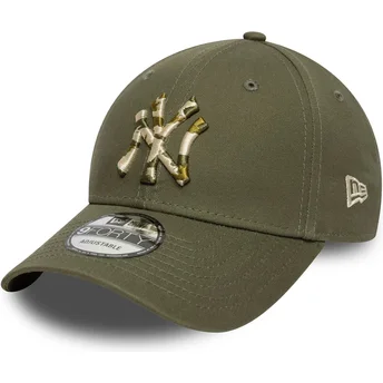 Πράσινο καπέλο με καμπύλη 9FORTY Seasonal Infill των New York Yankees MLB της New Era