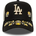 trucker-a-frame-floral-icon-los-angeles-dodgers-mlb-new-era