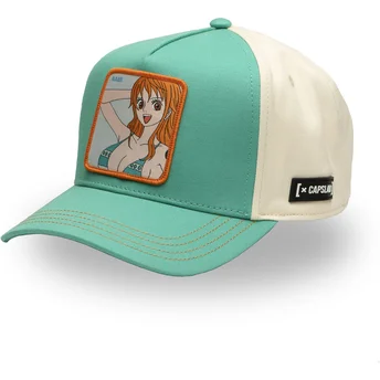 Καπέλο καμπύλο μπλε και άσπρο snapback Nami OP5 NAM One Piece από Capslab