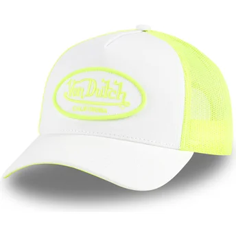 Καπέλο τράκερ λευκό και κίτρινο FLUO02 CT της Von Dutch