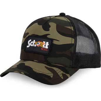 Gorra trucker camuflaje ARMY de Von Dutch x Schott NYC