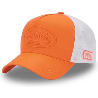 Gorra trucker naranja y blanca FLUO04 de Von Dutch