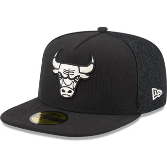 Μαύρο εφαρμοστό καπέλο 59FIFTY Day A Frame των Chicago Bulls NBA από την New Era
