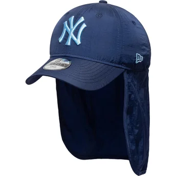 Καπέλο καμπύλης γαλάζιο snapback για αγόρι με γαλάζιο λογότυπο 9FORTY Sun Shield των New York Yankees MLB της New Era