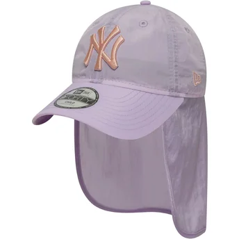 Καπέλο με κυρτό γείσο σε μωβ χρώμα snapback για αγόρι 9FORTY Sun Shield των New York Yankees MLB της New Era