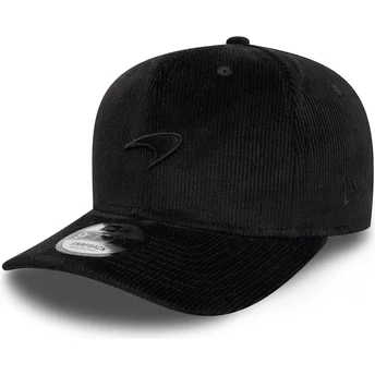 Καπέλο μαύρο καμπυλωτό snapback 9FIFTY Cord Precurved της McLaren Racing Formula 1 από τη New Era