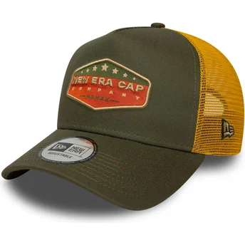 Καπέλο τράκερ πράσινο και κίτρινο A Frame Cotton Patch της New Era
