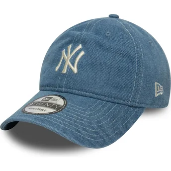 Καπέλο καμπυλωτό μπλε ρυθμιζόμενο 9TWENTY Denim των New York Yankees MLB της New Era