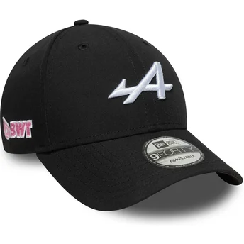 Μαύρο καπέλο με καμπύλο γείσο snapback 9FORTY Essential της Alpine F1 Team Formula 1 από τη New Era