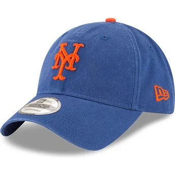 Ρυθμιζόμενο καπέλο με κυρτό γείσο 9TWENTY Core Classic New York Mets MLB της New Era σε μπλε χρώμα
