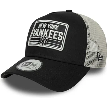 Καπέλο trucker μαύρο και άσπρο A Frame Patch των New York Yankees MLB από τη New Era