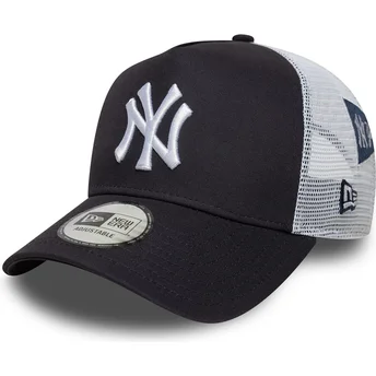 Καπέλο trucker μπλε ναυτικού και λευκό A Frame Multi Patch των New York Yankees MLB της New Era
