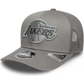 Γκρι καπέλο trucker με γκρι λογότυπο 9SEVENTY Stretch Snap Tonal των Los Angeles Lakers NBA της New Era