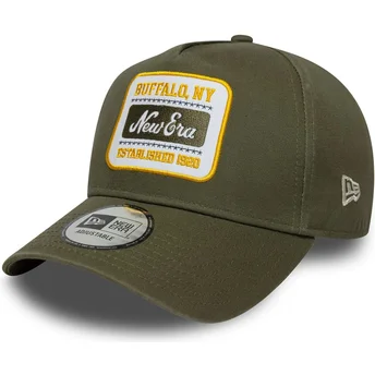Καπέλο καμπύλης πράσινο snapback E Frame Washed Patch της New Era