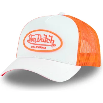 Καπέλο τράκερ λευκό και πορτοκαλί FLUO04 CT από Von Dutch