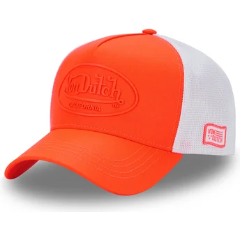 Καπέλο τράκερ πορτοκαλί και λευκό FLUO04 της Von Dutch