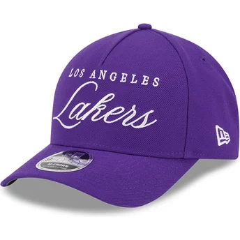 Καπέλο καμπυλωτό βιολετί snapback 9FORTY M-Crown Draft 2025 των Los Angeles Lakers NBA της New Era